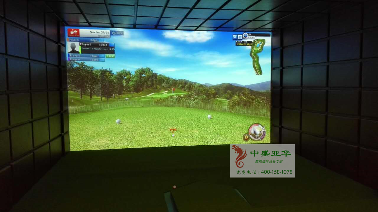 喜報：北京西三環(huán)某會所室內(nèi)高爾夫驗收交付使用！