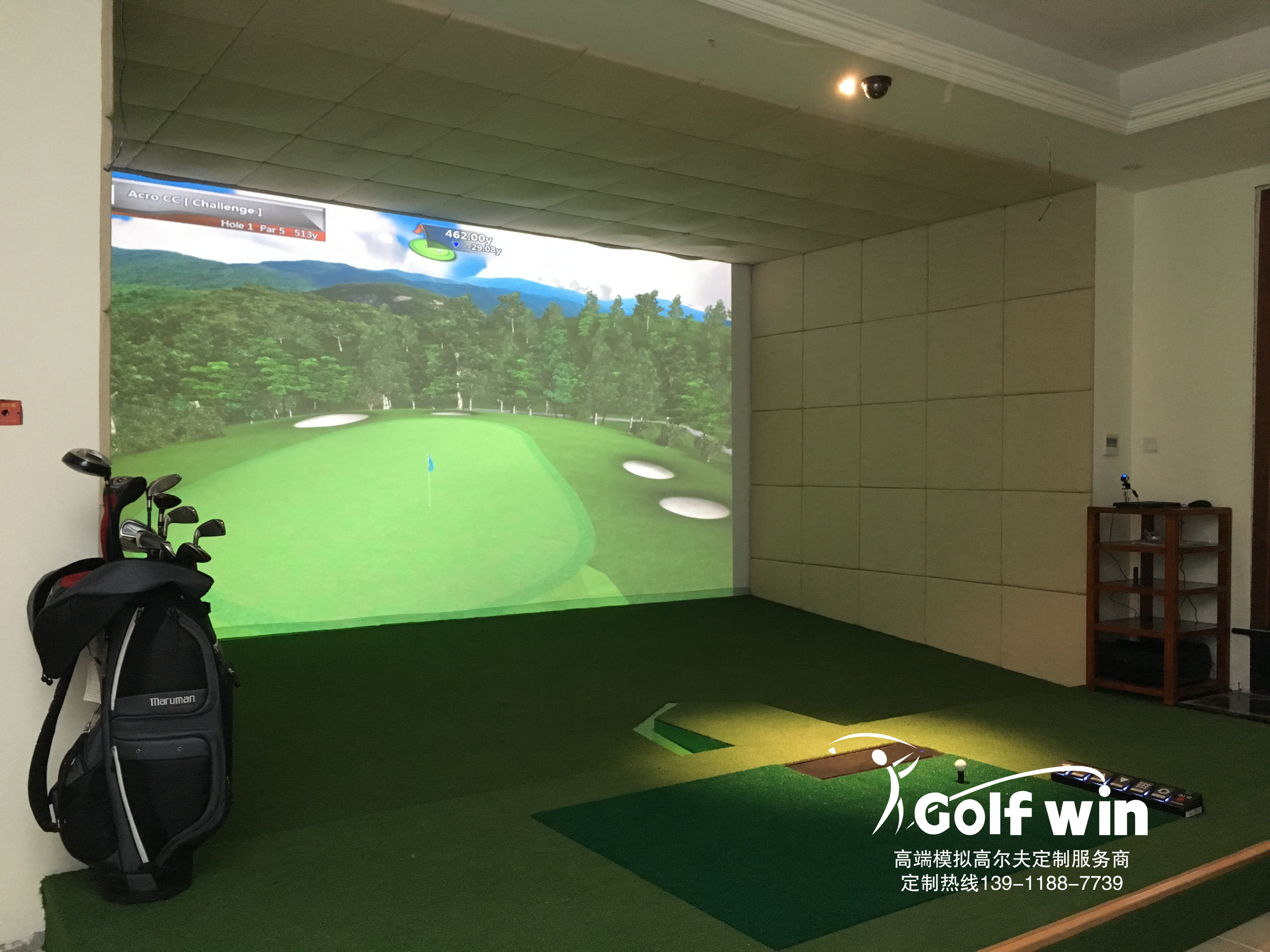 喜報(bào)：北京潤澤莊園某別墅室內(nèi)高爾夫驗(yàn)收